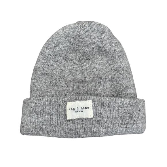 NWT Rag & Bone Women’s Addison Beanie Wool Blend Grey - Size: 1 main image 2
